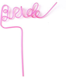 Plastic Straw Alista Home Bride Model Wedding Theme Diameter 0.5 Cm Pink Plastic Straw Alista Home Bride Model Wedding Theme Diameter 0.5 Cm Pink