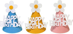 Set 3 Happy Birthday Party Hats Alista Home Celebration Birthday Theme Foam Flower Multicolor