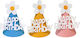 Set 3 Pălării De Petrecere Happy Birthday Alista Home Temă De Sărbătoare Floare Din Spumă Multicolor