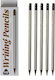 Set 12 Black Pencils Alista Home Hb School Eraser Gray Model 19 Cm