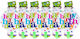 Set 6 Blowers Happy Birthday Alista Home Petrecere Tematică Zi de Naștere 13x7.8 Cm Multicolor