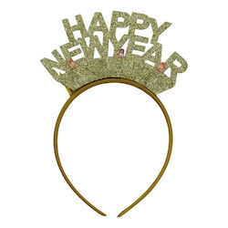 Bentita De Păr Happy New Year Culoare Aurie Mărime Standard Alista Home Bentita De Păr Happy New Year Culoare Aurie Mărime Standard Alista Home