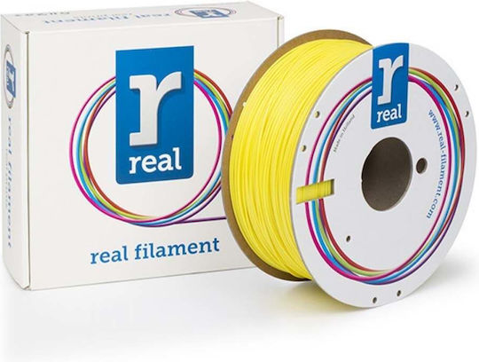 Real Filament PETG 3D Printer Filament 1.75mm Yellow 1kg 1τμχ (Spool)