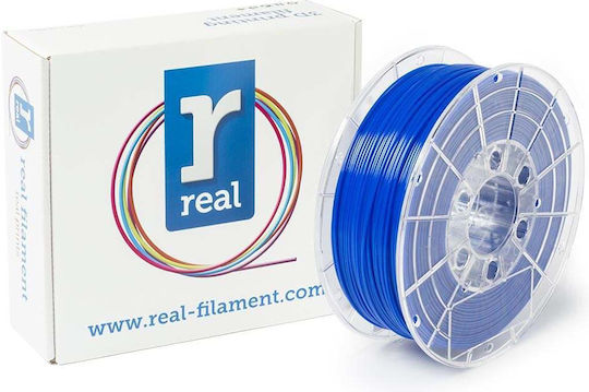 Real Filament PETG 3D Принтер Филамент 1.75мм Син 3кг 1бр Макарa