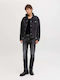 Men's Jeans Pants with Regular Fit Black Denim