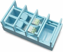 Tape Dispenser Alista Home Tape Holder Office School Plastic 15.5 X 7.7 X 7.4 Cm Light Blue