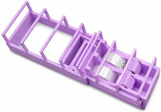 Dispenser Bandă Adezivă Alista Home Suport Bandă Birou Școală Plastic 15.5 X 7.7 X 7.4 Cm Violet
