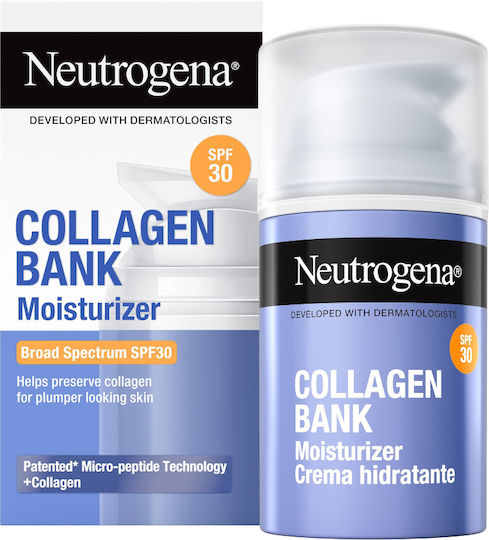 Neutrogena® Collagen Bank SPF30 Day Cream with Sun Protection Factor & Peptides for Fresh Firm Skin 50ml