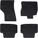 vidaXL Set Front and Back Car Mats 4 Pieces for Seat Leon Skoda Octavia Black