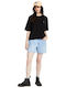 Stone Blanks Up Damen Bluse Schwarz
