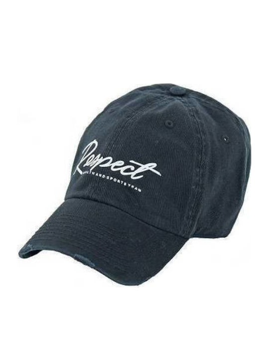 Καπελο Respect Ξεφτια Μαύρο Λεύκο Logo 26087 H&s