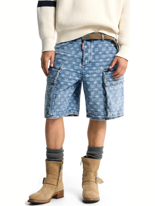 Dsquared2 Bermudă Cargo Albastră Bărbătească