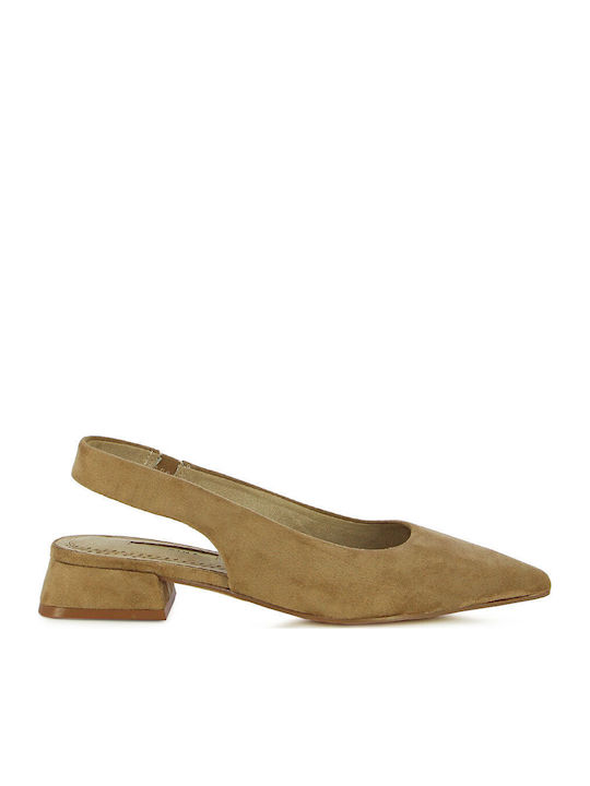 Corina Heels with Low Heel Brown