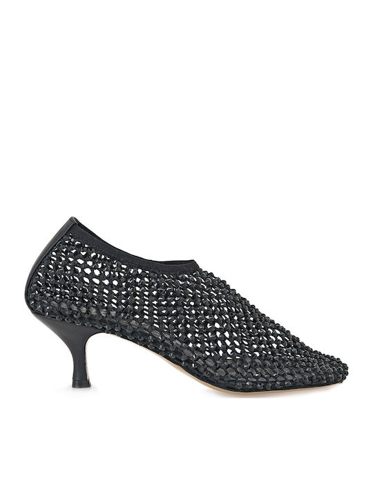 Lara Conte Madrid Leather Heels with Medium Hee...