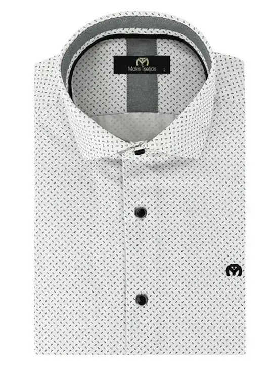 Makis Tselios Fashion Μακρυμάνικo Πουκάμισο Λευ...