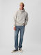 Ανδρικό Παντελόνι Τζιν με Slim Straight Εφαρμογή New Medium Wash