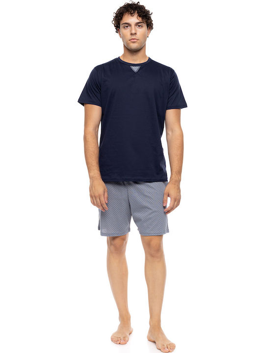 Ulisse Καλοκαιρινή Ανδρική Πιτζάμα Yacht Blue