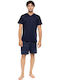 Ulisse Summer Men's Pyjama Blue Nights