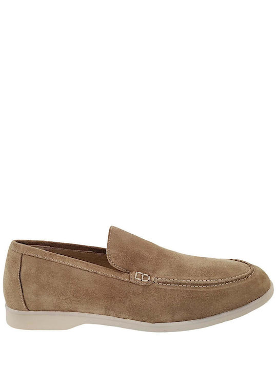 Komis & Komis Loafers Bărbătești din Piele Întoarsă în Culoare Bej