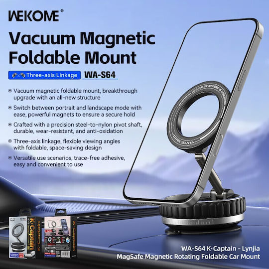 WK Wa-s64 Suport Auto Pentru Telefon cu Magnet Negru