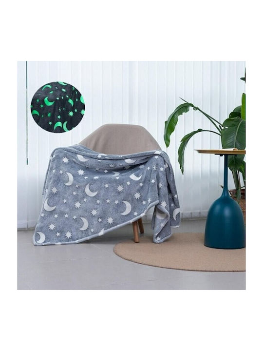 Alista Home Одеяло Флийс Едно 150x200см Сиво