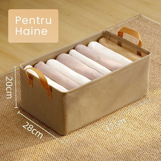 Alista Home Organizator De Sertare În Culoare Bej 47x28x20cm