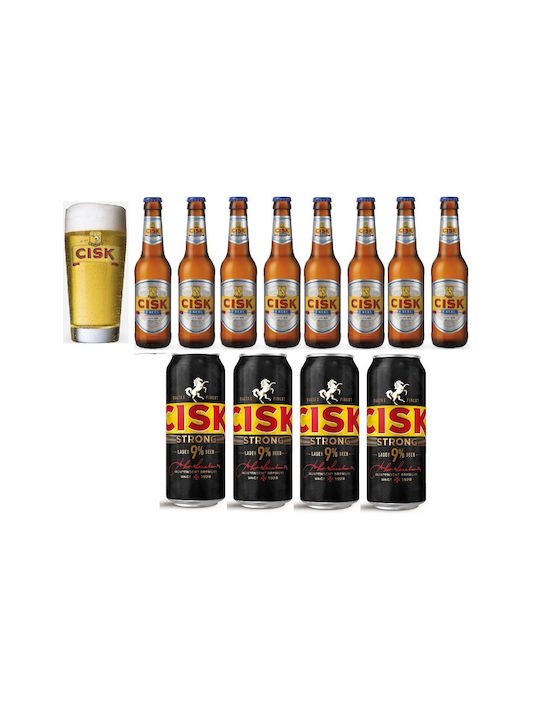 Cisk Bier Kelch in Farbe 400ml