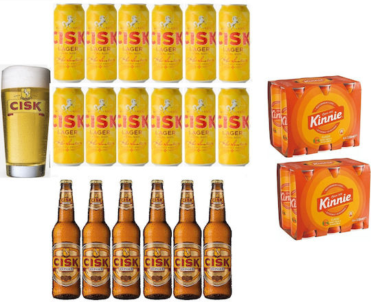 Cisk Σύνθεση με Ποτήρια 500ml 23456789012345