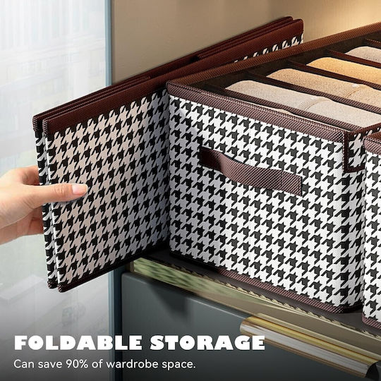 Alista Home Organizator Textil Pentru Haine Și Șosete Alb 44x30x20cm