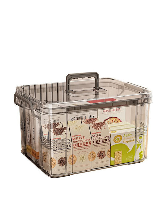 Alista Home Cutie De Depozitare Din Plastic Cu Roți Și Capac Transparent 31.5x23x19cm