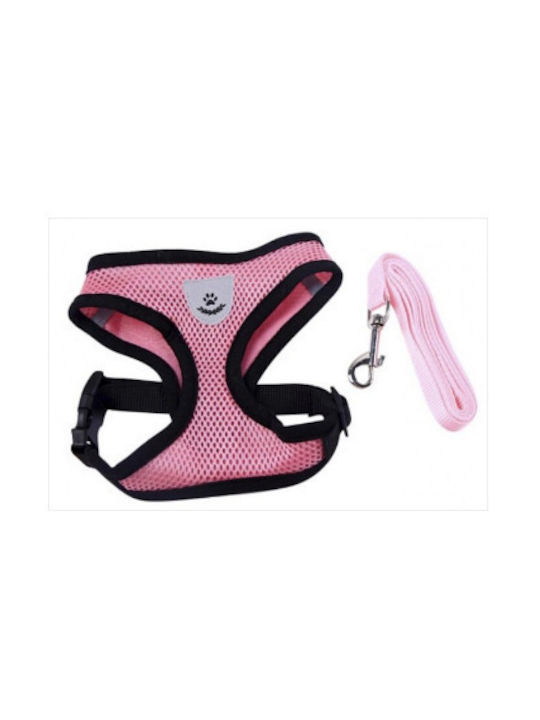 Value Imports Σαμαράκι Σκύλου Paw Λουρί Small 24cm Λαιμος 28-38cm Στηθος Ροζ