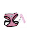 Value Imports Dog Harness Paw Leash Large 28cm Neck 35-45cm Chest Pink
