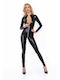 Noir Handmade Powerwetlook Catsuit Front Zipper