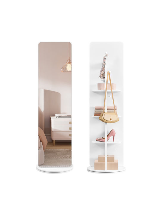 Songmics Καθρέπτης με Λευκό Μεταλλικό Πλαίσιο 163x45cm