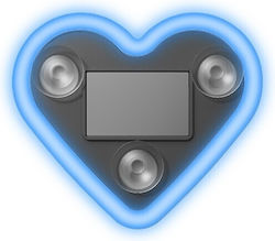 Ambient Car Light Alista Home Heart Model Solar Usb Charging Battery Display 9.7 X 8.4 X 1.6 Cm Blue Ambient Car Light Alista Home Heart Model Solar Usb Charging Battery Display 9.7 X 8.4 X 1.6 Cm Blue