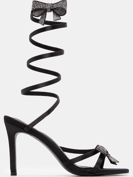 Luigi Luigi Damen Sandalen mit Strass Schwarz