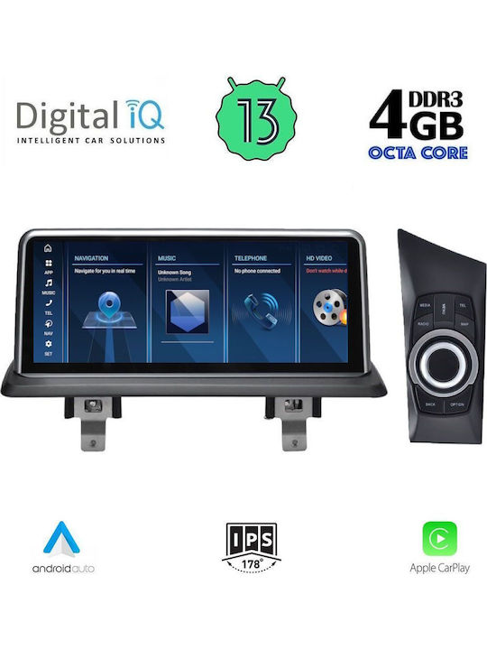 Digital IQ Car Audio System for BMW Series 1 2004-2008 Bluetooth USB WiFi GPS Apple CarPlay Android Auto with 10.25" Touch Screen
