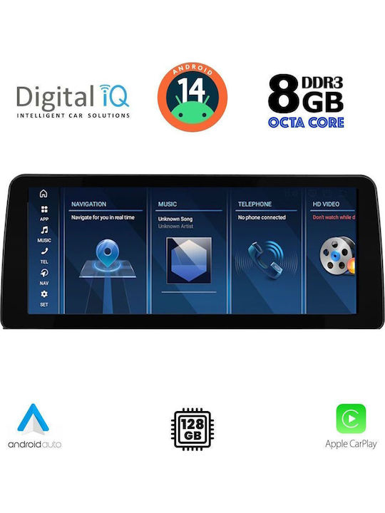 Digital IQ Auto-Audiosystem Für BMW Serie 7 2013-2015 Mit Touchscreen 12.3" Bluetooth USB Eingebautes Wi-Fi GPS Apple CarPlay Android Auto