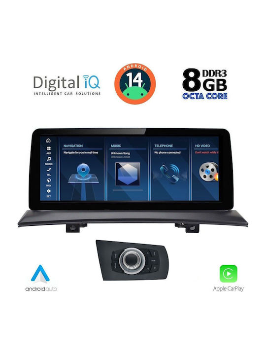 Digital IQ Car Audio System for BMW X3 (E83) 2003-2010 (Bluetooth/USB/WiFi/GPS/Apple CarPlay/Android Auto) with 12.3" Touch Screen