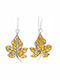 Silver 925 Enamel Maple Leaf Earrings 3