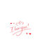 I Love You Sticker Alista Home Love Theme 21x29 Cm Red