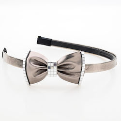 Statement Metallic Headband Disco Bow Shine & S...
