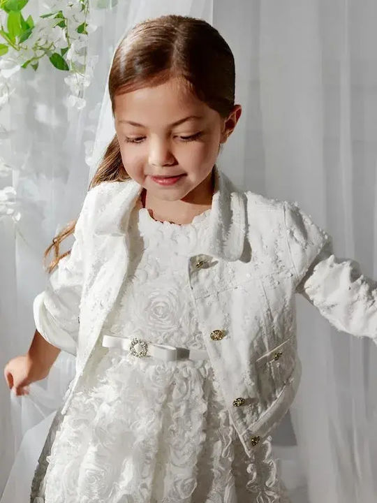 Kids Denim Jacket Cream