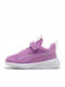 Kids Sports Running Shoes with Hoop & Loop Closure Pink