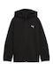 Athleisure Kids Cardigan Cotton with Hood Puma Black