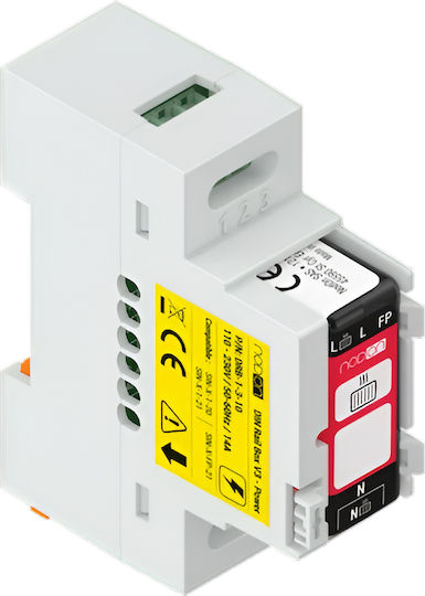 Nodon Din Rail Enclosure V3 Power Version Electrical Modules 14a Ip20 White