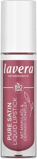Lavera Υγρό Κραγιόν Satin Wild Mauve 4ml