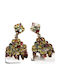 Songea 925 Padparadscha Green Sapphire Earrings