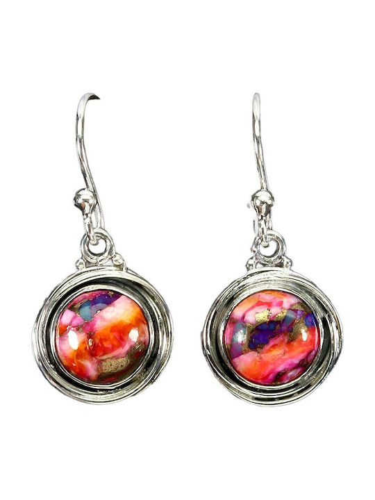 Silver 925 Beautiful Hanging Earrings Kingman Turquoise 4