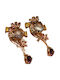 Beautiful 925 Perhenite Amethyst Sapphire Earrings